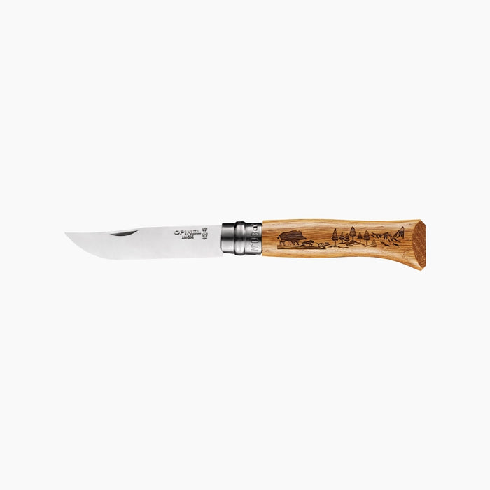 OPINEL N°08 Inox: Nepostradatelný Kapesní Nůž s Více Než 130letou Historií s motivem Divočák